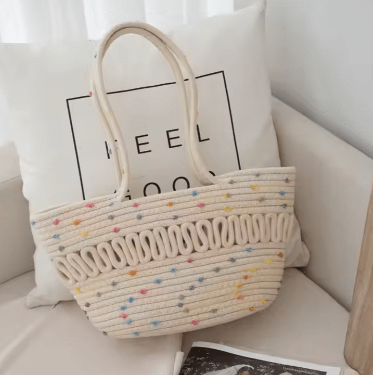 Confetti Tote – Colorful Handwoven Rope Bag - Choices
