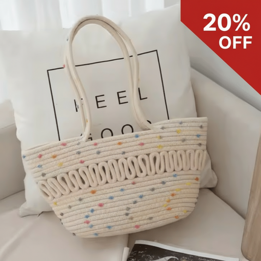 Confetti Tote – Colorful Handwoven Rope Bag - Choices