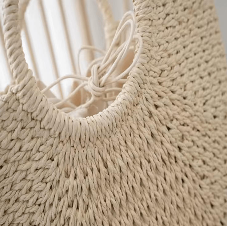 Zaya Tote – Handwoven Round Handle Straw Bag - Choices