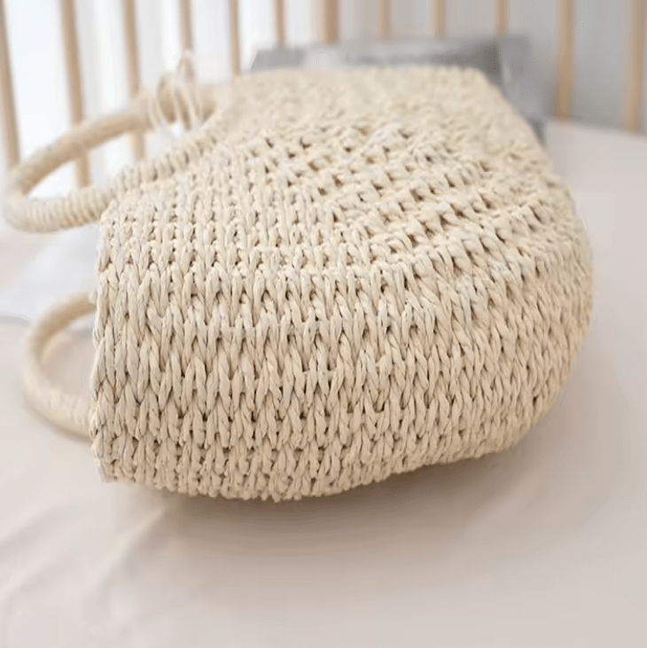 Zaya Tote – Handwoven Round Handle Straw Bag - Choices