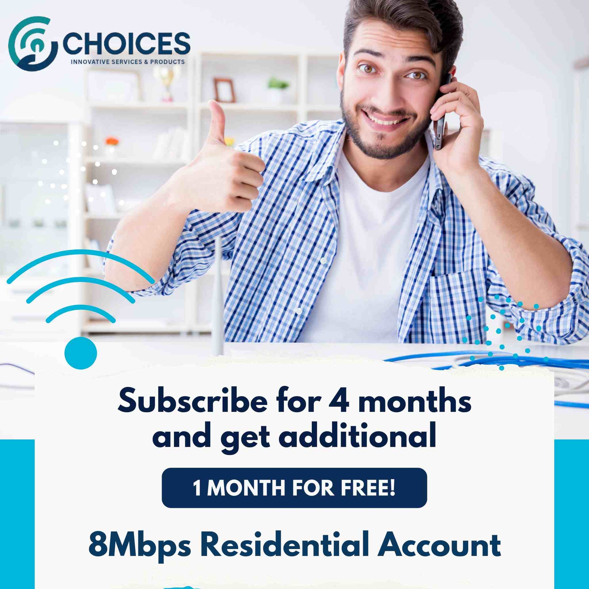 8 Mbps Residential Plan - Choices