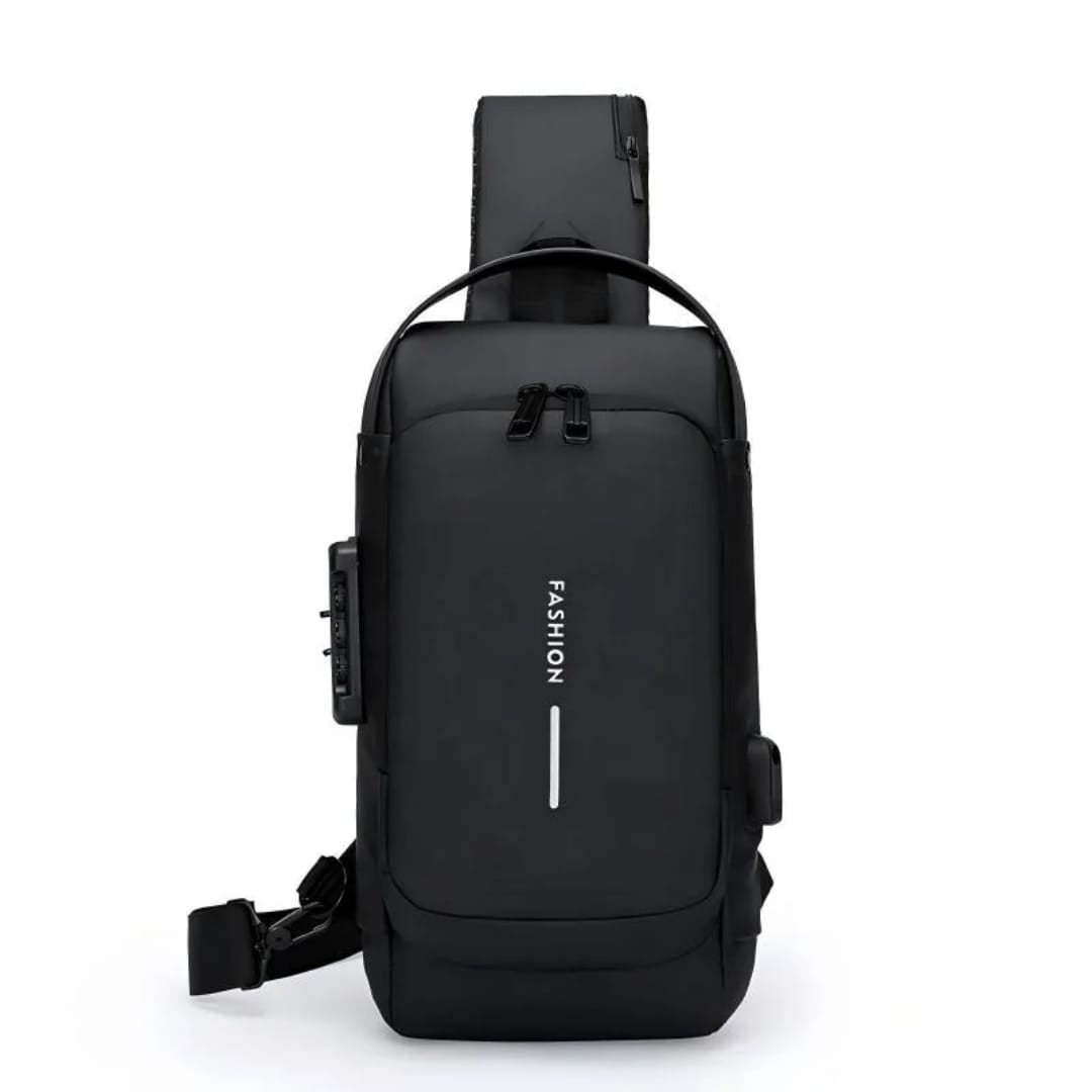 Men’s Waterproof Anti-Theft Chest Bag — USB Charging Port | Everyday Carry