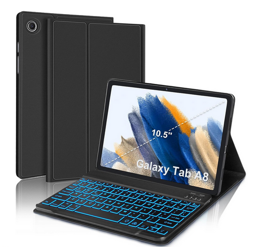 Bluetooth Wireless Keyboard Case for Tablet – Arabic + English Keys