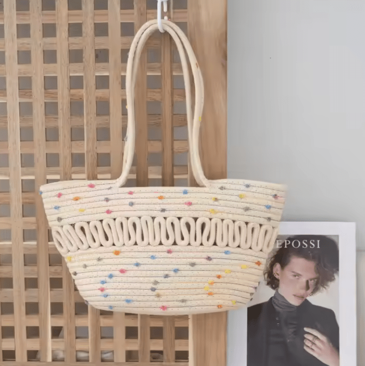 Confetti Tote – Colorful Handwoven Rope Bag - Choices