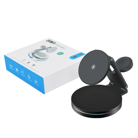 Foldable 3-in-1 Wireless Charging Station